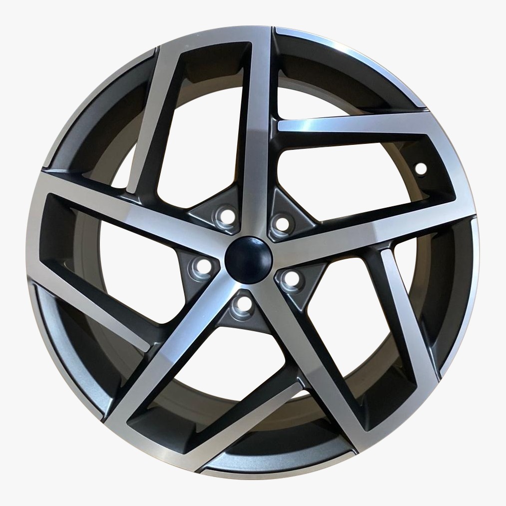 18" VW Dallas Style Wheel in Gunmetal Machined