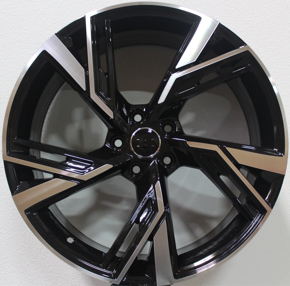 20" Audi New RS6 Alloys in Black with Machined Face