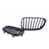 Kidney Grill Set in Gloss Black with Single Spokes for F22/F23 BMW - Fits all Models