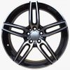 18" Mercedes Style Wheels in Black with Machined Face