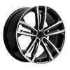 18" VW Seville Style in Black with Machined Face