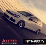 18" 8J Fronts and 9J Rears on VW Golf with 215/40/18 Tyres
