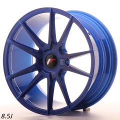 JR Wheels JR21 18" 8.5J Blue