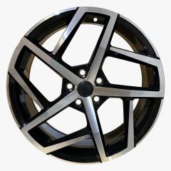 18" VW Dallas Style Wheel in Black Machined