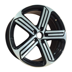 18" VW Golf R / Cadize Style in Black with Machined Face