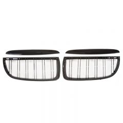 Kidney Grill Set in Gloss Black with Double Spokes for E90/E91 Pre-LCI BMW - Fits all Pre-LCI Models
