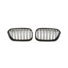 Kidney Grill Set in Gloss Black with Double Spokes for F20 / F21 LCI - Fits all models