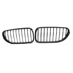 Kidney Grill Set in Gloss Black with Single Spokes for F06/F12/F13 - Fits all models