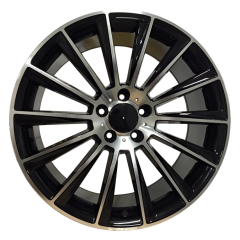 19" Mercedes Turbine Style Wheels in Black Machined Face