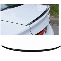 Rear Spoiler Style 1 in Gloss Black for Audi A3 8V 2013-2019) - Fits Saloon Model