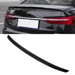 Rear Spoiler Style 1 in Gloss Black for Audi A6 C8 (2019+) - Fits Saloon