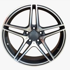 19" Mercedes A Style AMG Style Wheels in Gunmetal Machined Face (Wider Rears)
