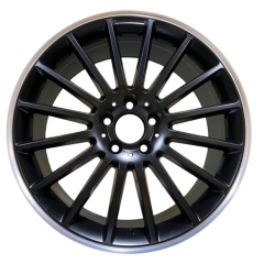19" Mercedes Multispoke AMG Style Wheels in Black Machined Face (Wider Rears)