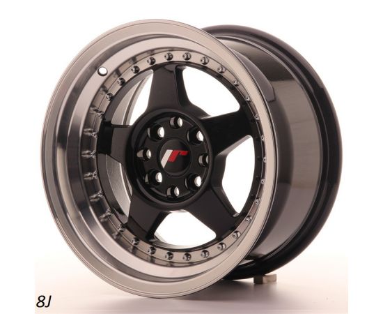 JR Wheels JR6 15" 8J Gloss Black
