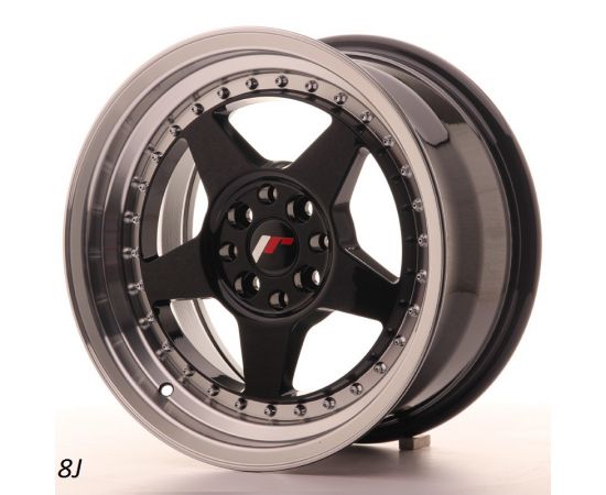 JR Wheels JR6 16" 8J Gloss Black