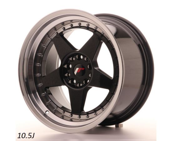 JR Wheels JR6 18" 10.5J Gloss Black