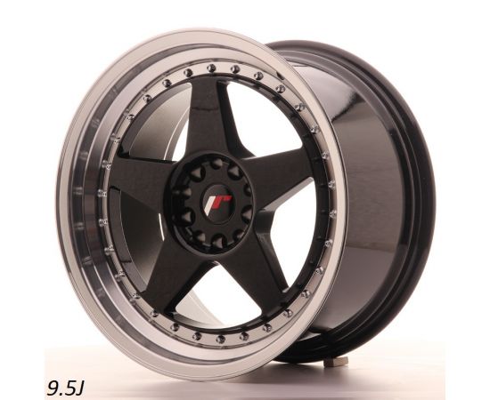 JR Wheels JR6 18" 9.5J Gloss Black