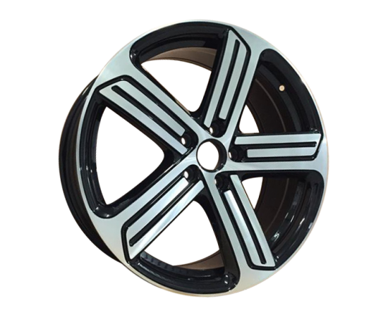 18" VW Golf R / Cadize Style in Black with Machined Face