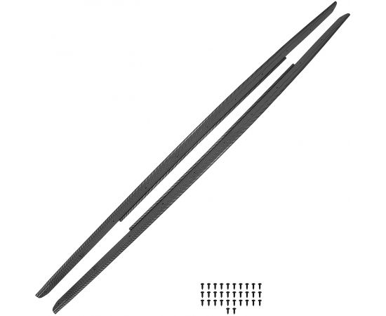 Sideskirt Extensions in Carbon Style for F10/F11 BMW - FIts M-Sport/M5