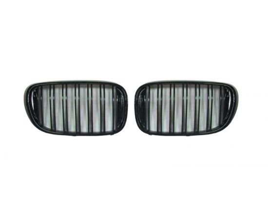 Kidney Grill Set in Gloss Black with Double Spokes for G11/G12 7 Series - Fits all models