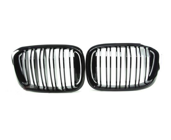 Kidney Grill Set in Gloss Black with Double Spokes for X3 G01/G08 and X4 G02 - Fits all models