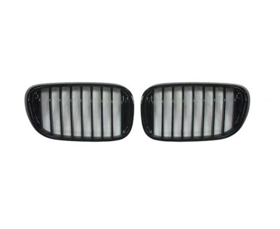 Kidney Grill Set in Gloss Black with Single Spokes for G11/G12 7 Series - Fits all models