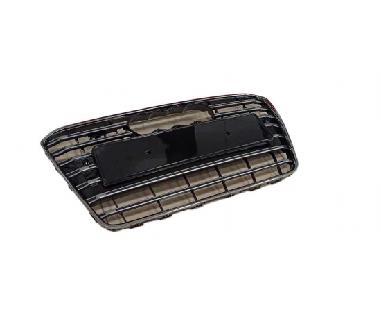 Gloss Black with Chrome Slats Grill for Audi A5 B8 (2012-2016) Facelift