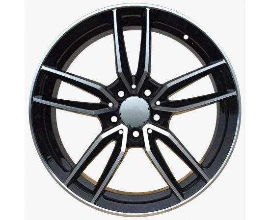 20" Mercedes Style 2 Wheels in Black with Machined Face